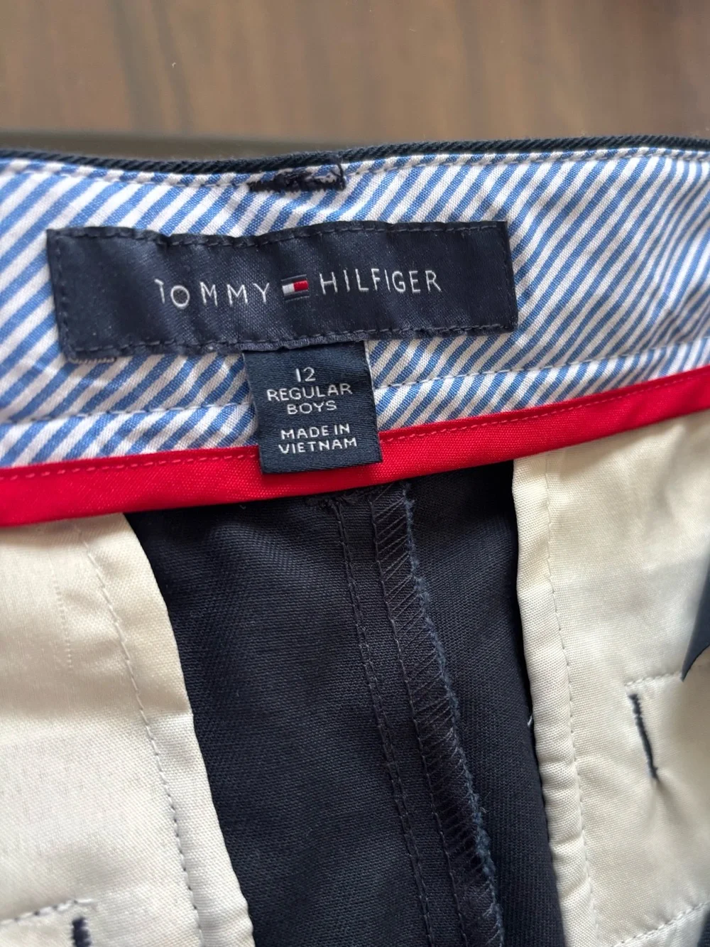 Tommy Hilfiger Boys Flat Front  Boy  School Uniforms Pants SZ 12 Regular